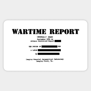 Wartime Report Sticker